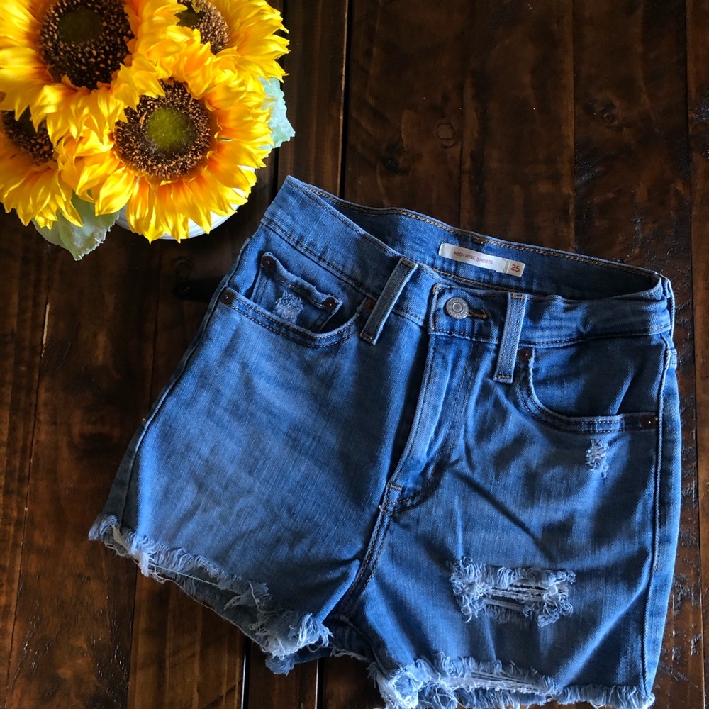 Levi’s High Waisted Jean Shorts